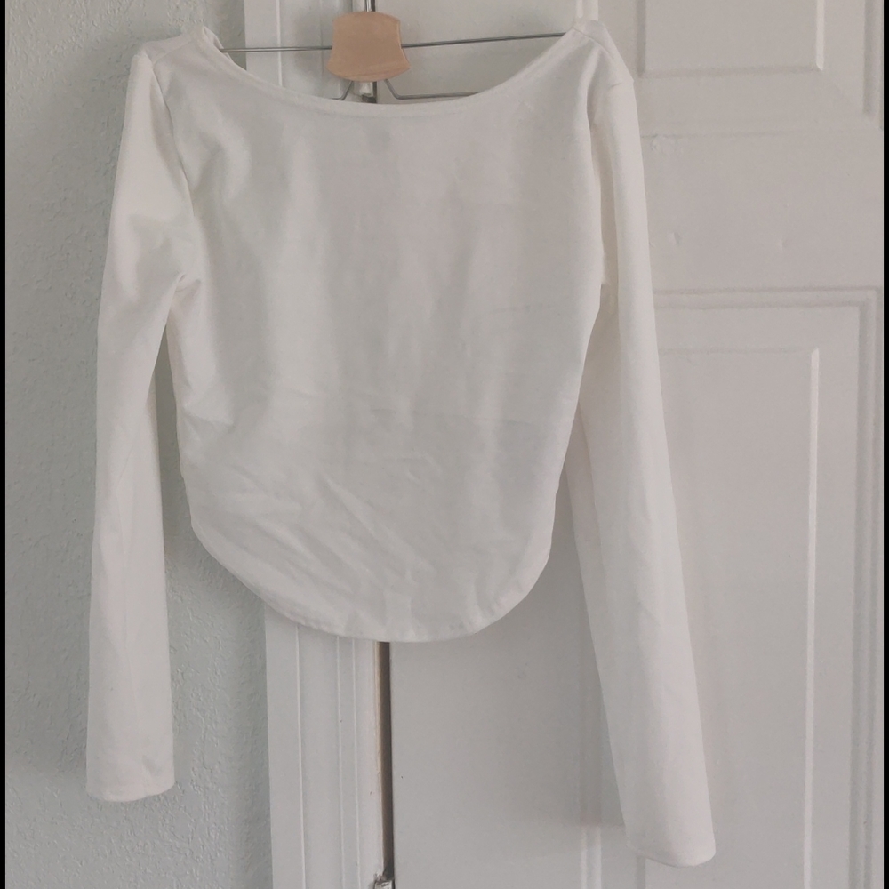 White crop top